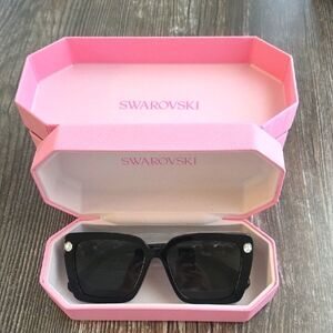 Swarovski Women's Sk6032f Low Bridge Fit Square Sunglasses